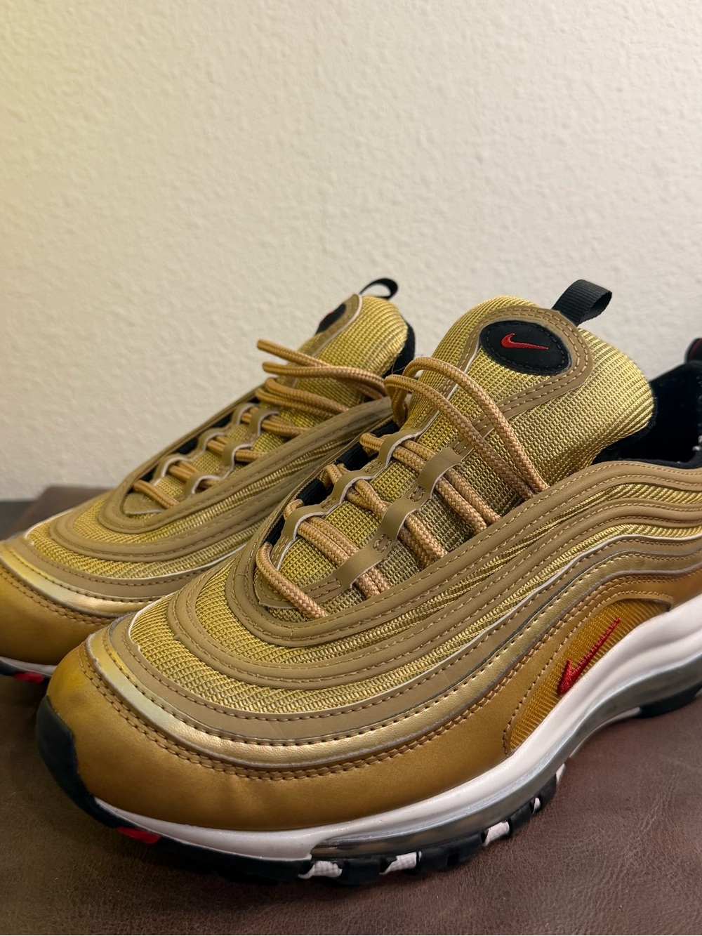 Nike Youth Metallic Gold Air Max 97 Sneakers